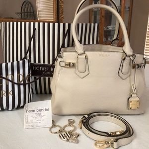 Henri Bendel  with strap, bag charms and dust bag